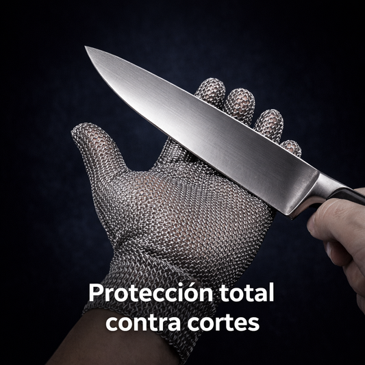 Guante de Seguridad en Malla de Acero Inoxidable 316L