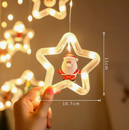 Cortina Intercalada Estrellas 3M Luces Navidad 100 LEDS AL-031