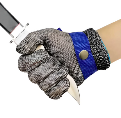 Guante de Carnicería Malla de Hilos de Acero Inoxidable 100%