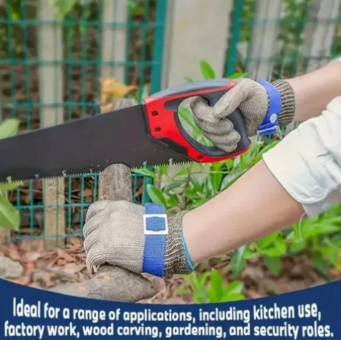 Guante de Carnicería Malla de Hilos de Acero Inoxidable 100%