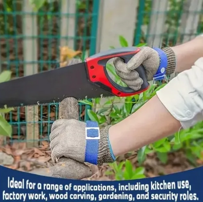 Guante de Carnicería Malla de Hilos de Acero Inoxidable 100%