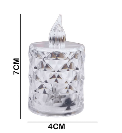 Set x3 Velas LED Cristal Pequeñas SVD02
