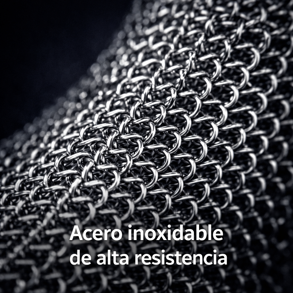 Guante de Seguridad en Malla de Acero Inoxidable 316L