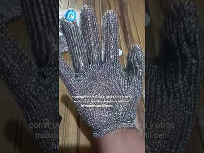 Guante de Seguridad en Malla de Acero Inoxidable 316L